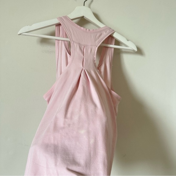 Lululemon Love Tank Top Pleated Classic Fit Pima Cotton In Feather Pink - Picture 4 of 4